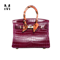 Geniune Leather Lock Totes Alligator Crocodile Crossbody Bags Handbags Women Famous Brand Designer High Quality Ladies