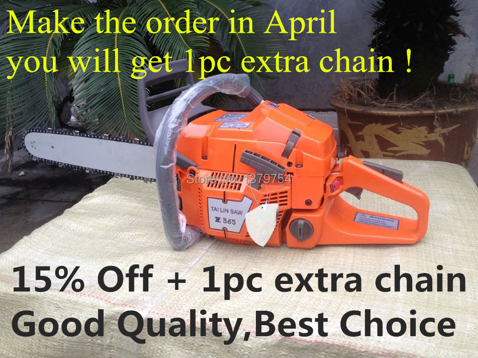 Professional Chainsaw HUS365 CHAINSAW 65CC CHAINSAW Heavy Duty Petrol Chainsaw with 20 Blade Factory selling directly