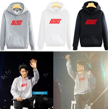 K-pop iKON Clothes Bobby B.I Hooded Hoody Autumn Women Fleece iKON Jacket Coat Outerwears iKON Kpop Hoodie Sweatshirt