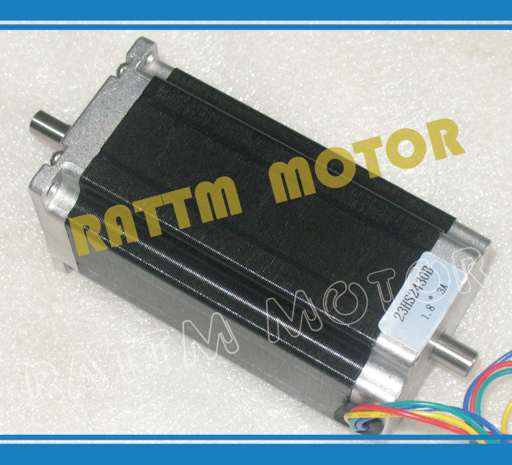 NEMA23 425 Oz in CNC Dual shaft stepper motor stepping motor 3 0A