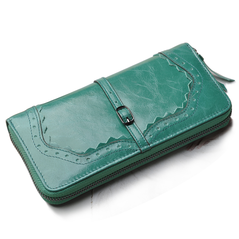 2014 new women  wallet female long design lace zipper wallet women's genuine leather female wallet  money clip