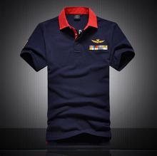 Hot High quality Brand aeronautica militare men t shirts 2016 Air force one 1 Sport Short sleeve lapel t-shirt clothing men