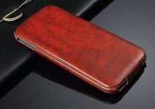 New Brand Original 100 Genuine Leather Vertical Flip Cover Case for HTC One M8 Oil Wax