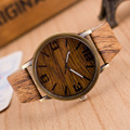 Simulation Wooden Relojes Quartz Men Watches Casual Wooden Color Leather Strap Watch Wood Male Wristwatch Relogio