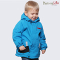 Children autumn winter outerwear baby kids hooded jackets waterproof boys brand outdoor coat cotton padded plus
