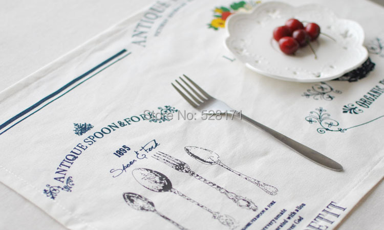 Free Shipping 10PCS 100% Cotton Pastoral Style Table Mat Table Placemat Vintage Rustic Home Decor Home Party Supplies-5.jpg