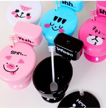 Creative CUP funny cute lover cups with Lid spoon WC Toilet seat gift cups spoof Coffee