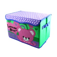1pcs 680g Large size Cartoon Bear Printed Folding Storage Bin