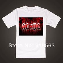black ice classic poster printing rock band AC/DC men women cotton T-shirt street style vintage fashion