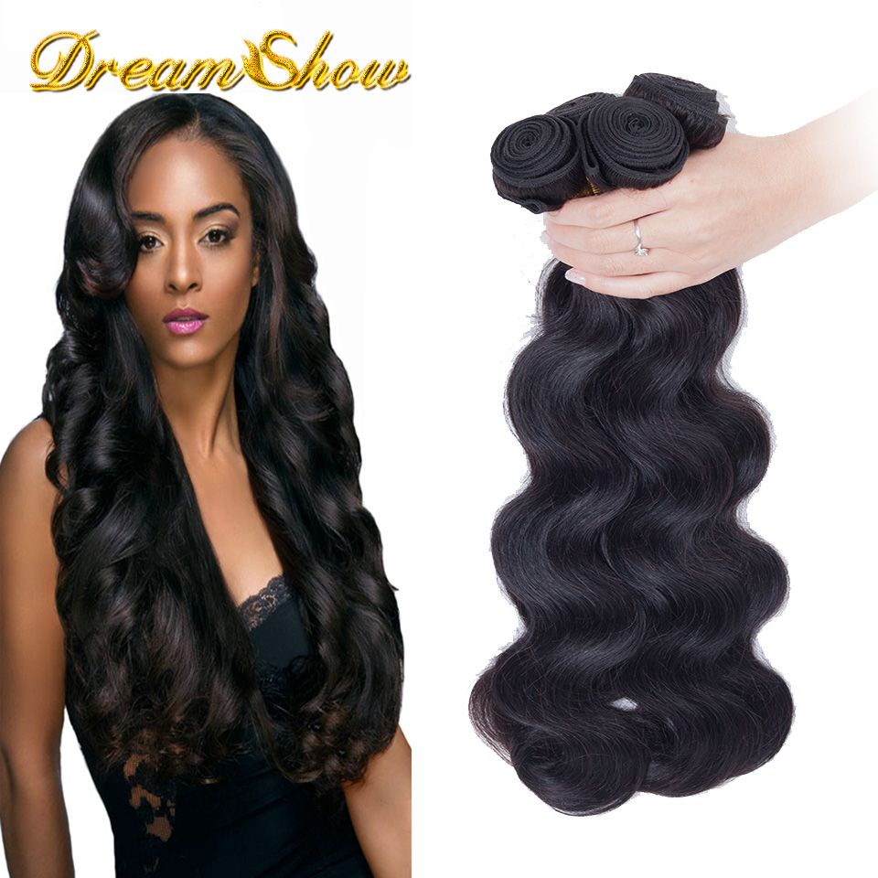 8''-30'' Queen Brazillian Virgin Hair Weave Human Hair Remy Weft 3 Bundles Lot 6A Virgin Brazillian Body Wave Hair Extensions 1B