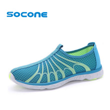 Socone Comfortable Mens Walking Shoes Summer Breathable Slip On Sport Sneakers Beach Water Shoes Outdoor Men Fashion Sneakers