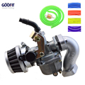 Goofit 19mm Racing Carburetor Air Filter Assembly Intake Pipe Gasket Fuel Hose SUNL Line 50cc 125cc
