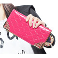 Zipper Purse Leather Women Wallet Jacquard Printed Wallet Fashion portefeuille femme Purse Long Money Clip Carteira
