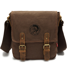 Geniue Leather canvas bag