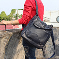 2016 women 100 Genuine leather backpack cow leather famous brand vintage bag 3 colors free shipping
