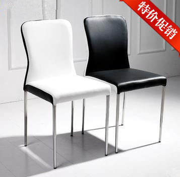 Minimalist modern stainless steel dining chair restaurant ...