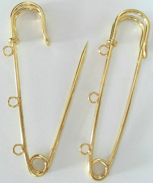 Iron font b Kilt b font Pins for Jewelry Golden DIY Material in Garment Decoration Size