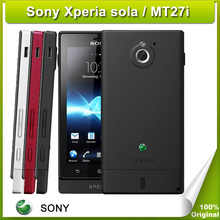 Oiginal Unlocked Sony Ericsson Xperia sola MT27i Android GPS WIFI 5MP camera Dual Core cell Phones High Quality Free Shipping