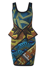 high quality New Dress Jacquard Elasticity Tight High-end luxury Cocktail party Bandage dress (H0851)