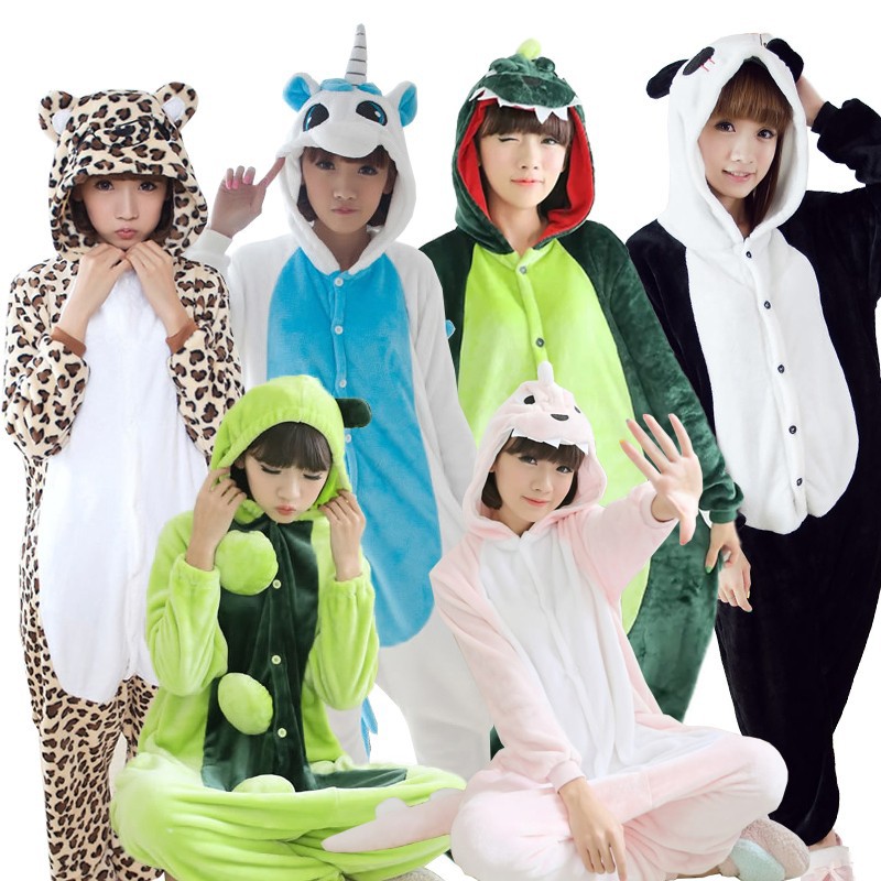 New-Adults-Flannel-Pajamas-Onesies-Pyjama-Animal-Suits-Cosplay-Costumes-Adult-Garment-Cartoon-Animal-Pajamas-Unisex