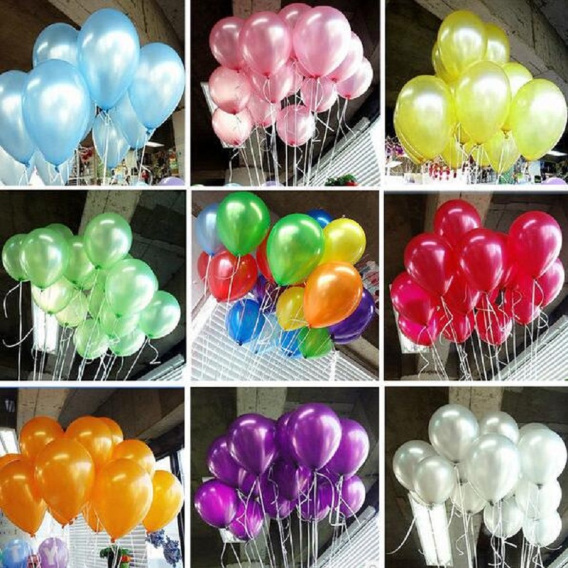 HOT 100pcs lot 10inch1 2g Latex balloons Helium Thickening Pearl balloons Wedding Party Birthday child toys