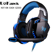 Original EACH G2000 3.5mm Stereo Gaming Headset Earphone Headband Headphone With Mic Stereo Bass Fone De Ouvido For PC Game