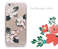 Famous Brand Camellia Printing Clear Plastic Skinny Cover Case Protector For iphone 6 6s 6plus Body