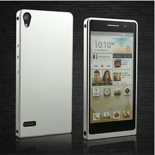 Fashion Luxury Ultra-Thin 0.3mm Phone Case For Huawei Ascend P6 Aluminum Smartphone Back Cover Metal Frame One Piece Drop Ship