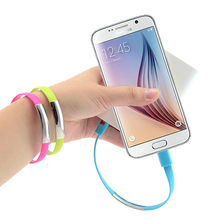 New Wrist Bracelet Charger Mobile Phone Cables Micro USB Data Cable Charging For Samsung Galaxy S4 S5 S6 A3 A7 Note 2 4 5 M9 M8