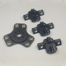 Reprap Delta Rostock Kossel k800 all metal aluminum black color anodized magnetic effector carriage kit For