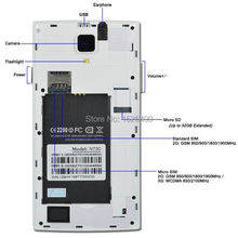 Smartphone Lenovo phones 2G RAM MTK6592 Octa Core 5 0 inch N730 Android 4 4 3G