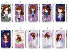 2016 Hot Sale Mobile Phone Housing cute young girl white hard cases for ipod touch 4 4th free shipping