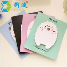 4pcs/lot Writing Memo Pad Animal Cartoon Cute Sticky Notes Kawaii Planner Scrapbook Stickers Stationery Notebooks Free Shipping