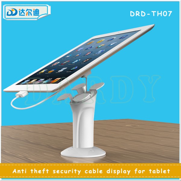 Anti theft security cable display for tablet