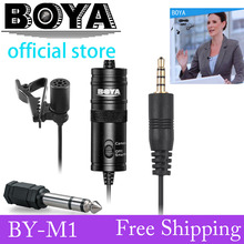 BOYA Omnidirectional Camera Lavalier Microphone for Canon Nikon Sony iPhone 6 Plus 5 DV DSLR Camcorder&Audio Recorders Amplifier