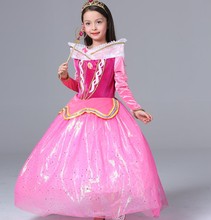 New Baby Girls Dress Cinderella Dresses Children Sleeping Beauty Princess Dresses Rapunzel Aurora Kids Party Costume Clothing