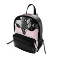 2016 Trendy Fashion Contrast Color Backpack Snake print Chic Pattern Bag Women Designer Casual Simple Travel