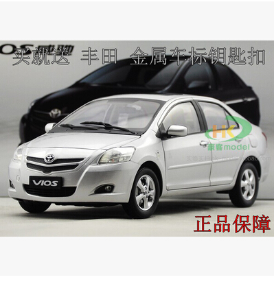 TOYOTA VIOS 2008 New 1:18 Original simulation alloy car model Japan family cars FAW Toyota Collection  Silver