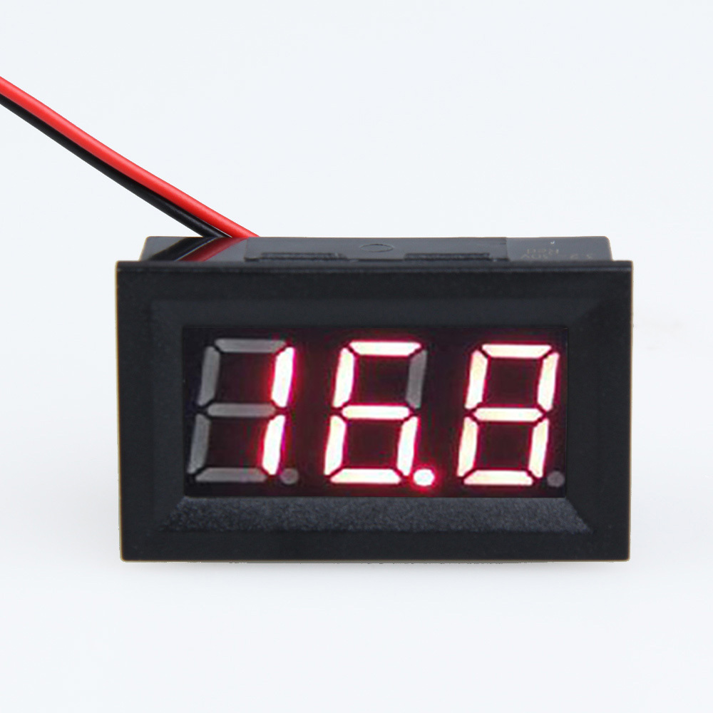 LCD DC 3 2 30V Red LED Panel Meter Digital Voltmeter with Two wire MTY3
