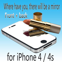 Free shipping , Wholesale – Change Your Cellphone New LCD Screen Protector Mirror Screen Guard Film For iPhone 4 4S