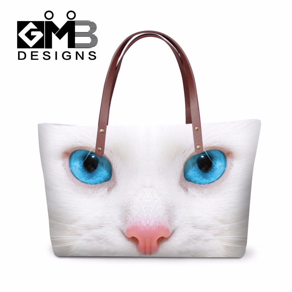 White Cat font b carry b font font b on b font handbag for Girls Animal