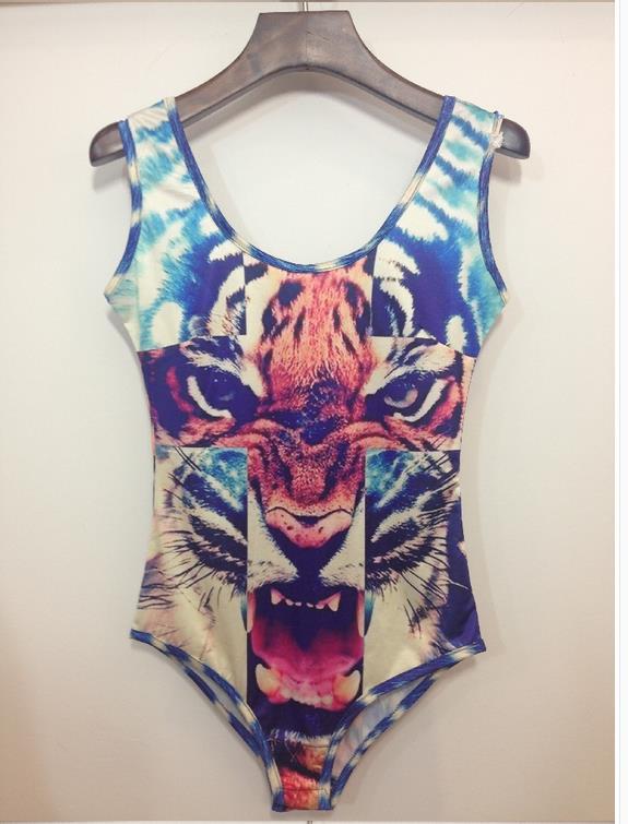 lovesick tiger face monokini