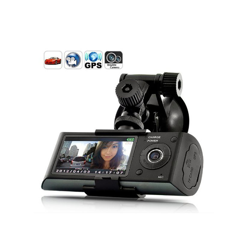 Car Camera Car Dvr GPS Dual Camera Lens Camcorder Hd 1080p Dash Cam With Rear 2