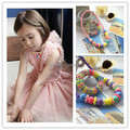 2015 infant jewelry best baby girl necklace children kid set handmade Chunky Bead necklace bracelet Photo