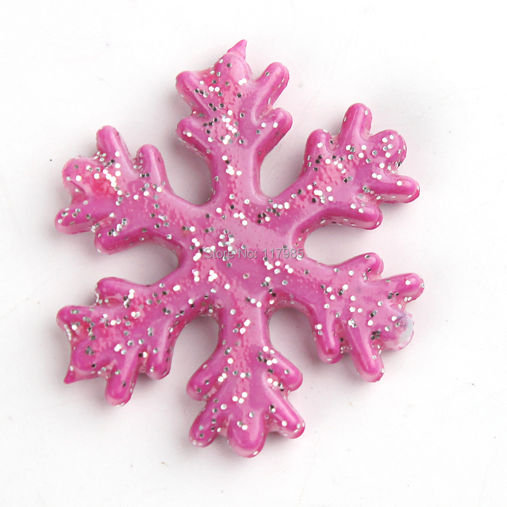30 30mm new beads snowflake beads hot pink glitter 30 30mm new beads snowflake beads hot pink glitter