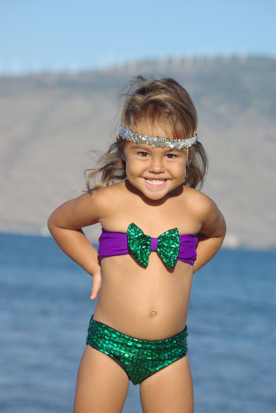 Toddler Baby Girls Tankini Bikini Swimwear Swimsuit Fancy Princess Swim Costume