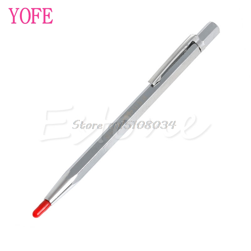 Scriber Marking Etching Pen with Cap Tungsten Steel Tip 14.2cm 