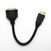 1080P HDMI Male To VGA pins Female Video AV Adapter Cable For HDTV set-topit PC Free shipping