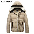 Jackets Men Winter Coats 2016 New Cashmere Parkas Casual Hooded Coat Outerwear Homme Cotton Padded Jacket