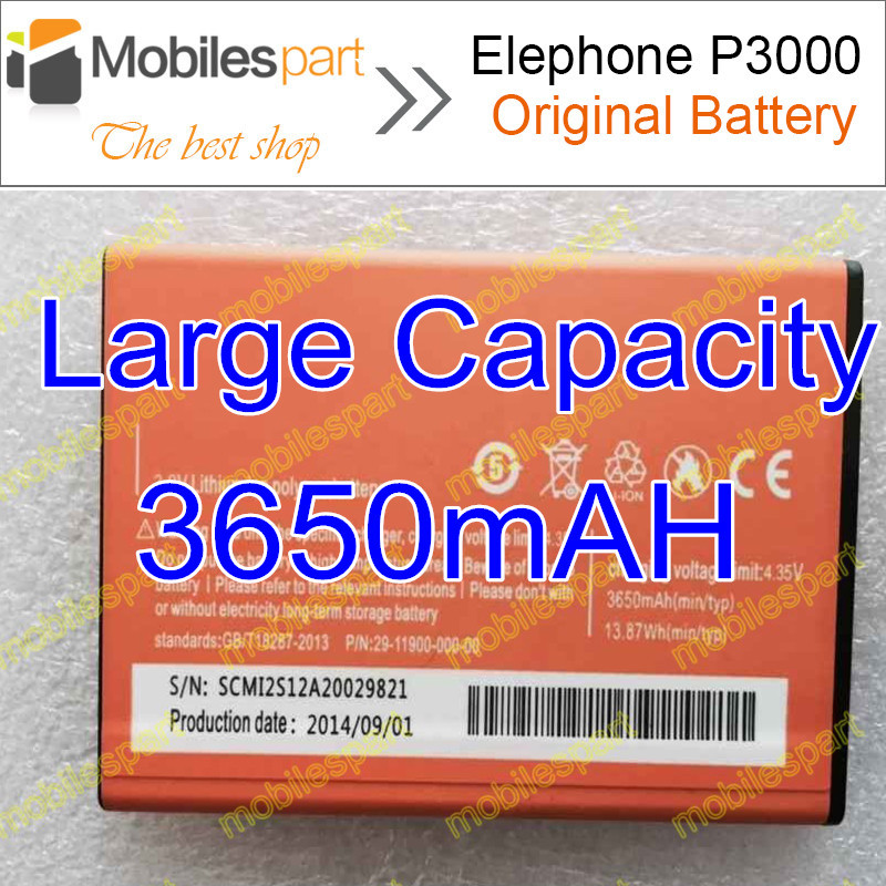 Гаджет  Elephone P3000 Battery 100% Original 3650Mah Battery Replacement for Elephone P3000 P3000S  Free Shipping + Tracking Number None Электротехническое оборудование и материалы